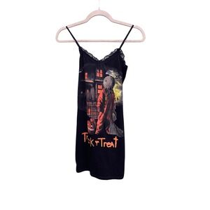 Eye Candy Trick r Treat Sam Horror Movie Lace Trim Chemise punk goth Small Black